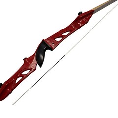 SAS Explorer Metal Riser Takedown Recurve Bow Red Riser 66″ AMO 30lbs – Open Box