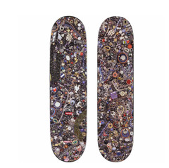 SUPREME SS26 MIKE KELLEY SKATEBOARD SET OF 2 WHITE BLACK