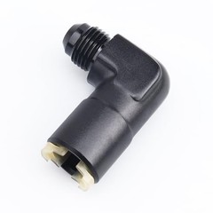 90 Degree 5/16″ Female EFI Electronic Fuel Injection Push-On 6AN to 5/16 Black
