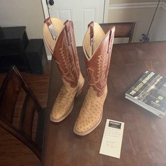 Andreson Bean, Outpost Western Wear. Umber & Briciato Ostrich. 9.5D