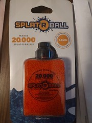 SplatRball 20,000 Rounds 7.5mm Orange Ammo Certified Splat-R-Ball