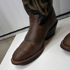 Tony Lama RR1002 Buckaroo Men’s Western cowboy Boots 10D Brown Black Leather
