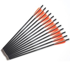 12PCS 20″ Crossbow Bolts Carbon Arrows ID7.6mm Archery Hunting Shooting Target