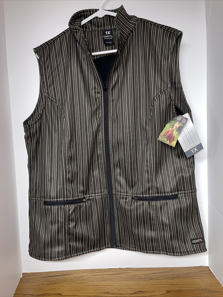 Kerrits Ladies Softshell Striped Vest Equestrian Riding Vest