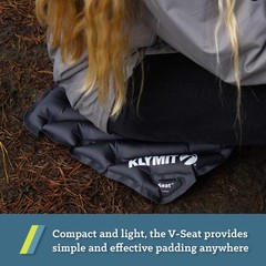 KLYMIT V Seat – Portable, Inflatable Padded One Size (Pack of 1), Gray