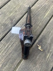 Vintage crosman mark I .22 cal co2 pellet air pistol /works great