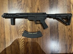 Double Eagle EK47 Airsoft AEG Rifle With CTR Stock