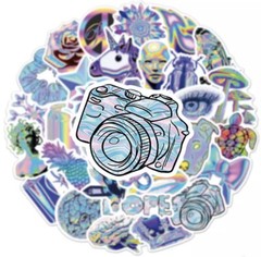 Mixed VSCO Holographic Cartoon Stickers Luggage Skateboard DIY Cute Graffiti