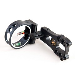 3 Pin Bow Sight – Fiber, Brass Pin, Aluminum Machined – Right and Left Handed