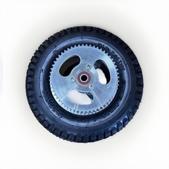 9×3.5 Rear Wheel Assembly Include Tire Tube Rim Sprocket Bearing