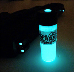 Glow-On® AQUA Glow Paint For Gun Sights, Fishing Lures, Lg 9.2 ml Vial, Bright
