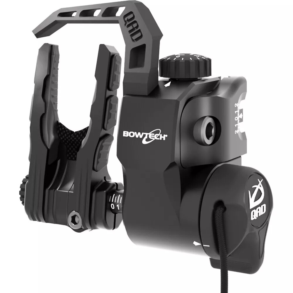Qad Arrow Ultrarest Integrate Mx2 Bowtech Black Aluminum Left Hand – UBMX2BK-L