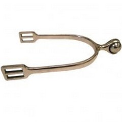 Coronet Soft Touch Spurs Large Roller Ball Stainless Steel Unisex One Pair