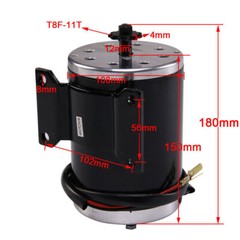 48V 1000W Brush DC Motor for Electric Scooter Go Kart Razor Dirt Bike ATV ebike