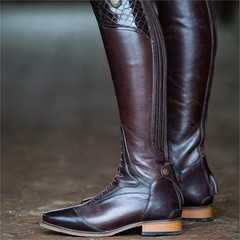 Mountain Horse Harmony Collection Sovereign Lux tall field boot brown 8 wide reg