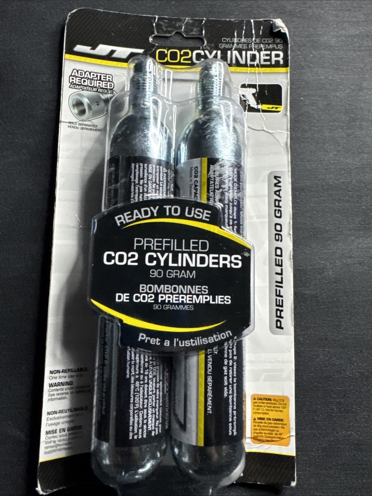 JT 90gram CO2 Tank – Prefilled – Pack of 2