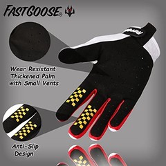 Large White Motorcycle Gloves – Large for Motocross, ATV & Off-Road Motorcycles