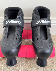 Pink Super Nitro Women’s Roller Skates Size 3 — Indoor/Outdoor Quad