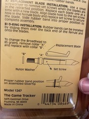 The Game Tracker SilverTip 3-Blade Expandable Broadhead 85/100gr 1 1/2in 1247