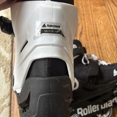 Rollerblade Microblade Kids Inline Skates Adjustable Black White Sizes 5-8