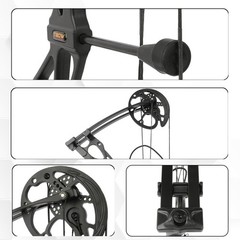 Archery Compound Bow Arrow Set 325fps 80% Let-Off 0-70Lbs Target Hunting LH/RH