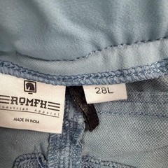 ROMFH Pants Womens 28L Blue Riding Breeches Silicone Patch Stretch Equestrian