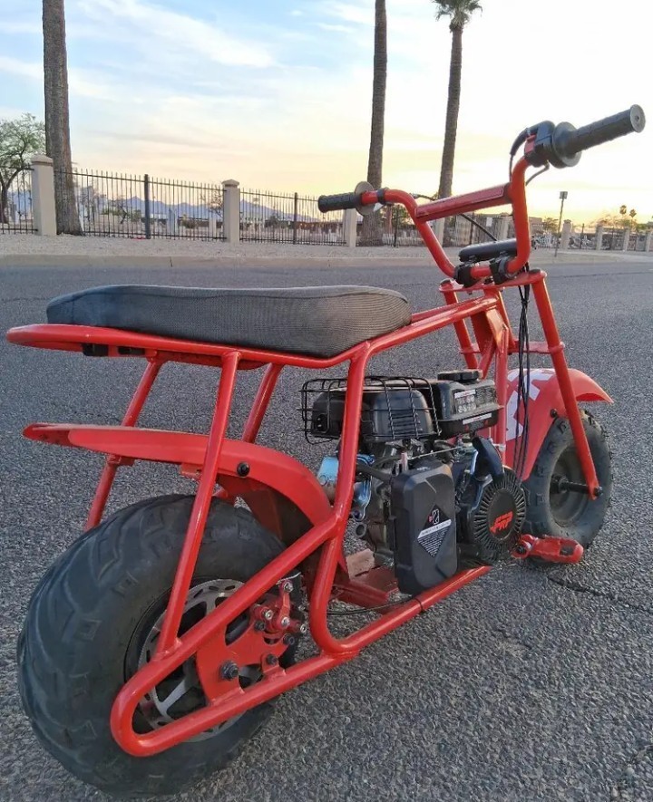 FRP GMB100 100cc Gas Mini Bike 4-Stroke Off-Road Trail Bike Red