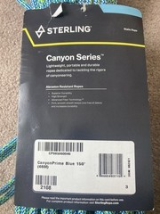 Sterling Canyon Prime 8.5mm Static Rope 150’ Blue Brand New Climbing Rope