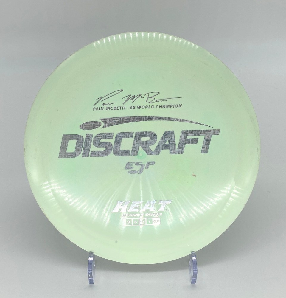 Discraft Paul McBeth ESP Heat Driver Light Green 167-168g Disc Golf