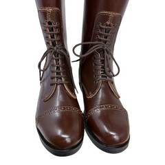 Hispar Victory Brown Leather Rear Zip Ladies Field Equestrian Riding Boot Size 7