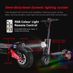 Electric Scooter for Adult 6000W Dual Motor 55MPH 60V 38AH Folding Fast Escootor