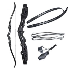 62″ ILF Recurve Bow Metal Riser 19″ Archery Takedown Right Hand Hunting Target
