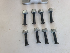 Thunder Strike Skateboard Trucks 145 Hi w/ Four Spitfire Wheels USA See Video