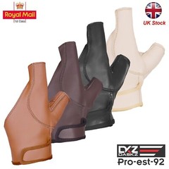Archery Bow Leather Glove left hand Glove Black ,Brown ,Dark brown ,Beige