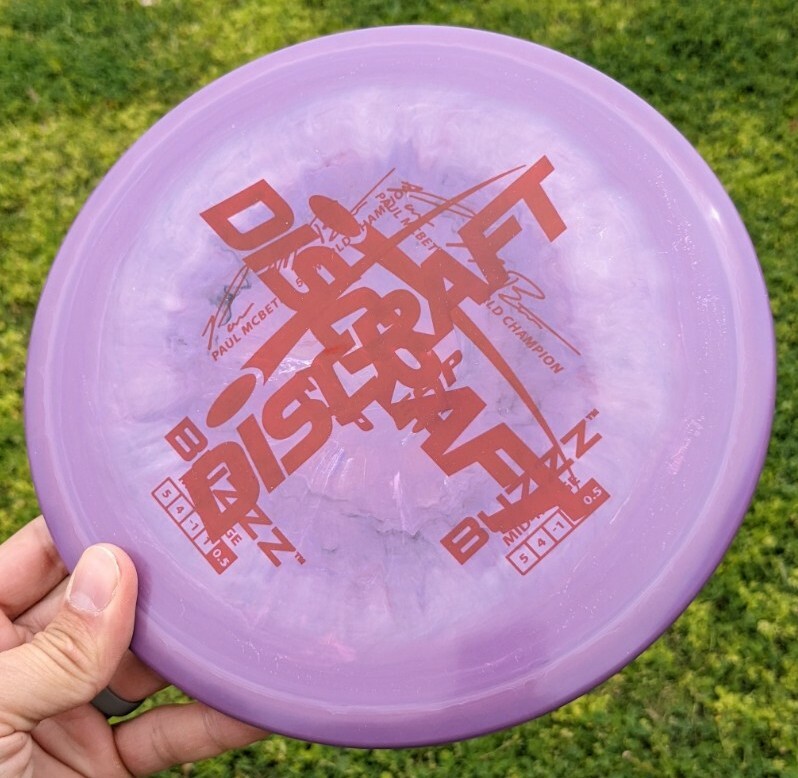 DOUBLE STAMP Swirly 5x McBeth ESP Buzzz Discraft Disc Golf NEW 177+g – PURPLE