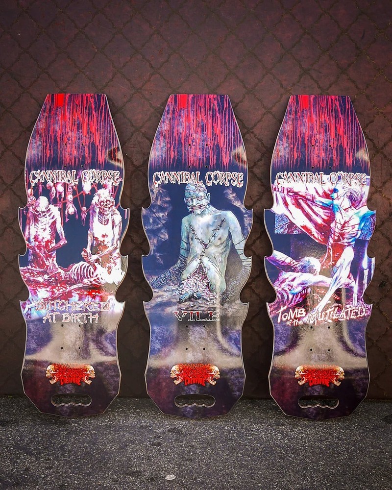 ALL 3 Creature x Cannibal Corpse EXPLICIT Censored Blind Bag Skateboard Deck SET