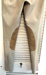 28) FR FREE RIDE RIDING Equestrian Breeches Beige Khaki EXC! Pants