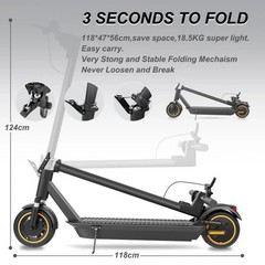 AOVOPRO ESMAX Electric Scooter for Adult 14.5ah 22mph Foldable Escooter 31Miles