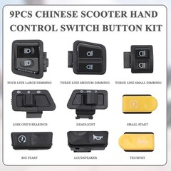 Motorcycle Handle Switch Button in PP Material Compatible with Chinese GY6 4