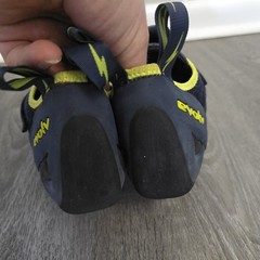 Evolv Defy TRAX Rock Climbing Shoes Women’s Size 11 Black Blue Double Strap