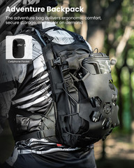 ILM Motorcycle Adventure Backpack Dirt Bike Portable Waterproof Bag for Men Wome