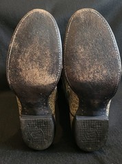 Rare Vintage Tony Lama Grey Bullhide Buckaroo Cowboy Boots-M 8 AA / W 9.5 Narrow