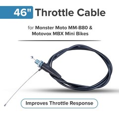 46″ Throttle Cables for the Monster Moto MM-B80 and Motovox MBX Mini Bike Parts