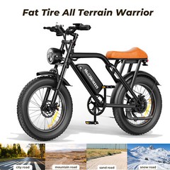 🚲20″ FAT TIRE ADULT ELECTRIC BIKE 1500W 33MPH 66MILE 48V 15.6AH E-MOUNTAIN BIKE