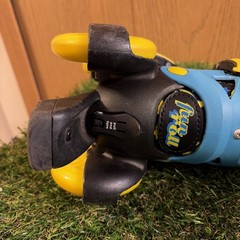 Roller Derby Unisex Kids Fun Roll Blue Adjustable Roller Skates Sz 7-11 W/brakes