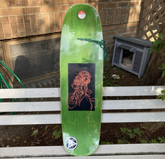 Welcome Seahorse 2 Skateboard Deck Golem Shape 9.25 Green Art Horse Octopus 2019