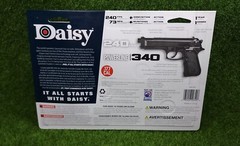 Daisy Powerline 340 BB Pistol, .177 Cal, 240FPS Spring Piston Black – 980340-342
