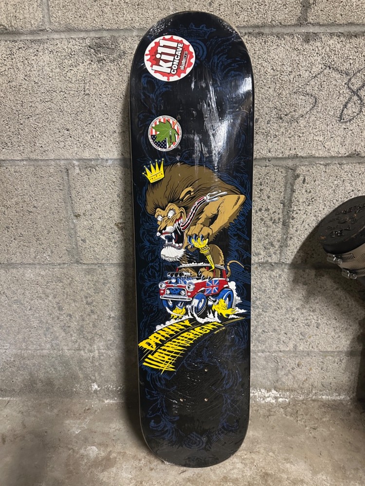 SEALED NOS Vintage Powell Danny Wainwright Skateboard Deck Lion Mini Cooper K11