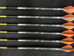 Gold Tip Black Label 340 Hunting Arrow 1/2 dozen 6 Arrows BRAND NEW