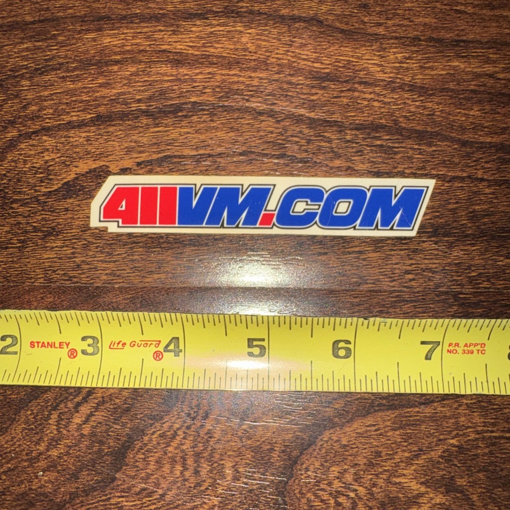 411VM.com Skate Video Magazine Vintage Skateboarding STICKER Snow Surf
